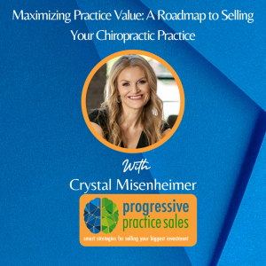 A photo of Crystal on a blue background with her name, the title of the webinar and the logo for Progressive Practice Sales